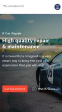 Automobile Elementor (screenshot mobile)