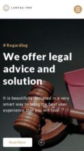 Lawyer Elementor (screenshot mobile)