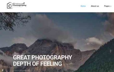 Photography Elementor (screenshot desktop)