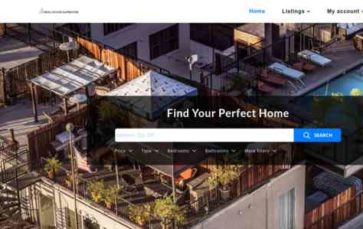 Real Estate Elementor (screenshot desktop)