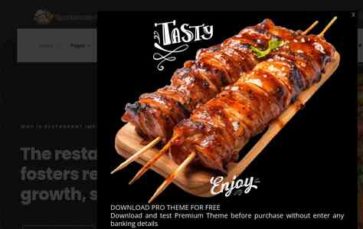 Restaurants TWP (screenshot desktop)
