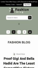 Glam Fashion Blog Pro (screenshot mobile)