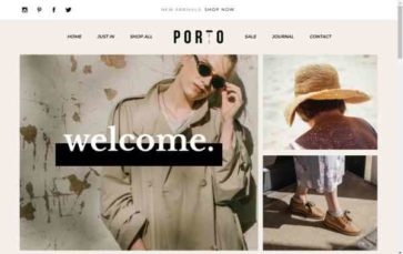 Screenshot Desktop Porto (The Blog Stop) - (screenshot desktop)