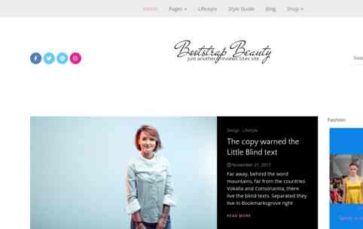 Bootstrap Beauty (screenshot desktop)