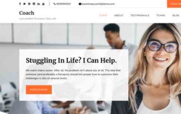Bootstrap Coach Pro (screenshot desktop)