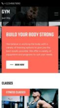 Bootstrap Fitness Pro (screenshot mobile)
