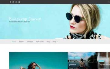 Bootstrap Journal (screenshot desktop)