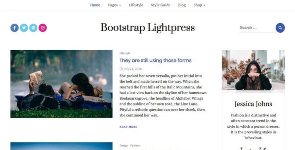 Bootstrap Lightpress (The Bootstrap Themes)