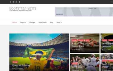 Bootstrap News (screenshot desktop)