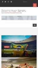 Bootstrap News (screenshot mobile)