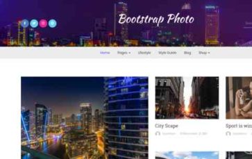 Bootstrap Photo (screenshot desktop)