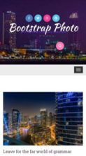Bootstrap Photo (screenshot mobile)