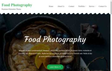 Bootstrap Photography Pro (screenshot desktop)
