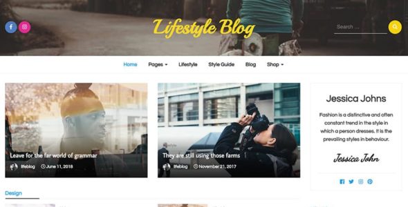 Lifestyle Blog (The Bootstrap Themes)