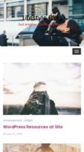 Lifestyle Blog (screenshot mobile)