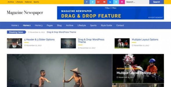 Magazine Newspaper Pro (The Bootstrap Themes)