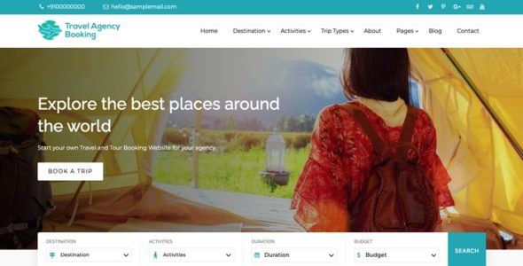 Travel Agency Booking Pro (The Bootstrap Themes)