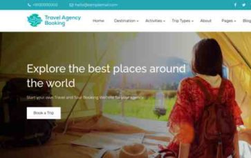 Travel Agency Booking Pro (screenshot desktop)