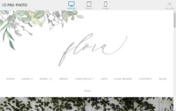 Flora for ProPhoto (screenshot desktop)