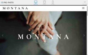 Montana for ProPhoto (screenshot desktop)