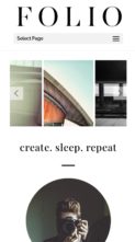 Folio for Divi (screenshot mobile)