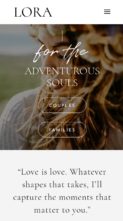 Lora for Divi (screenshot mobile)