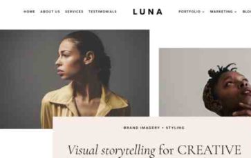 Luna (The Design Space.co) (screenshot desktop)