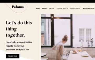 Paloma for Divi (screenshot desktop)