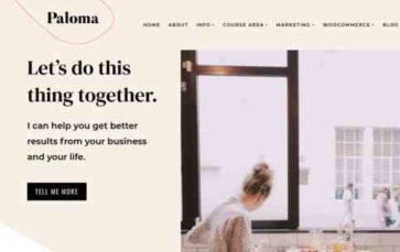 Paloma for Kadence (screenshot desktop)