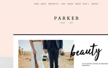 Parker for Divi (screenshot desktop)