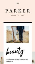 Parker for Divi (screenshot mobile)
