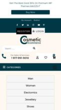 Cosmetic Ecommerce Store Pro (screenshot mobile)