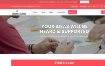 Elearning Online Courses Pro (screenshot desktop)