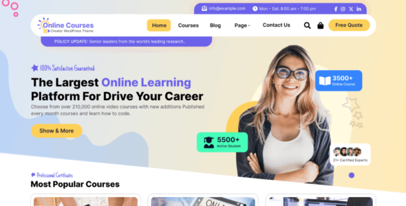 Online Educational Courses Pro (The Magnifico)