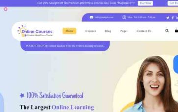 Online Educational Courses Pro (The Magnifico) - (screenshot desktop)