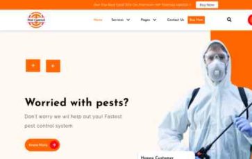 Pest Control Services Pro (screenshot desktop)