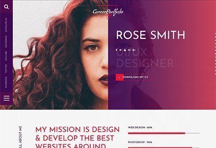 Career Portfolio Pro (Theme 404)