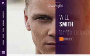 Career Portfolio Pro (screenshot desktop)