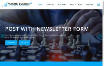 Minimal Business Pro (screenshot desktop)