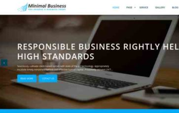 Minimal Business (screenshot desktop)