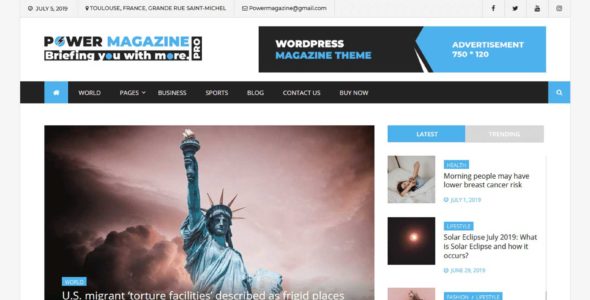 Power Magazine Pro (Theme 404)