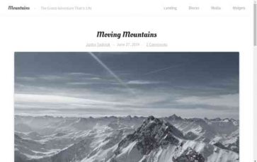 Screenshot Desktop Mountains (Theme Hybrid) - (screenshot desktop)