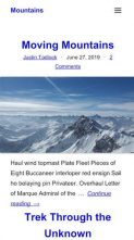 Screenshot Mobile Mountains (Theme Hybrid) - (screenshot mobile)