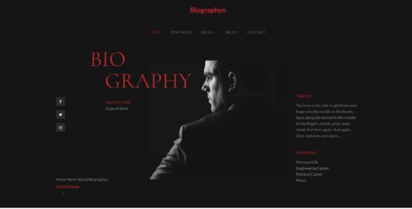 Biographyn (Theme Palace)