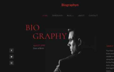 Biographyn (screenshot desktop)