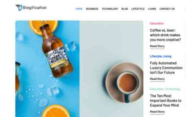 Blogification Pro (screenshot desktop)