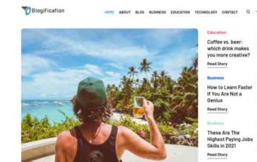 Blogification (screenshot desktop)