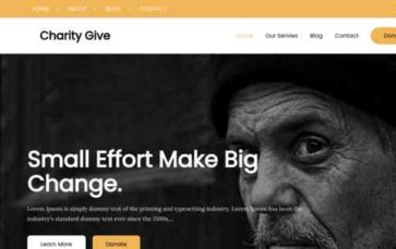 Charity Give (screenshot desktop)