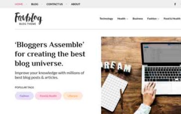 Favblog (screenshot desktop)
