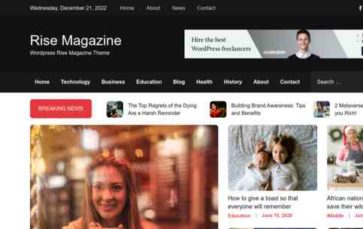 Rise Magazine Pro (screenshot desktop)